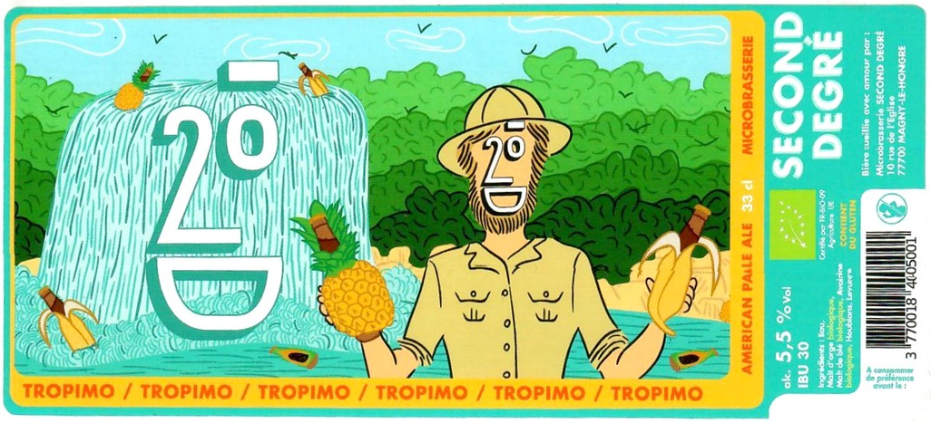 Etiquette BRASSERIE SECOND DEGRE 03