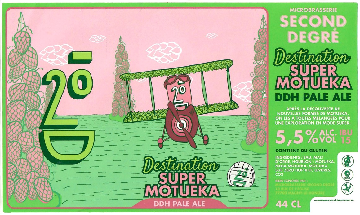 Etiquette BRASSERIE SECOND DEGRE 21