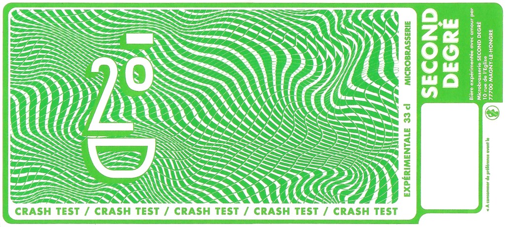 Etiquette BRASSERIE SECOND DEGRE 22