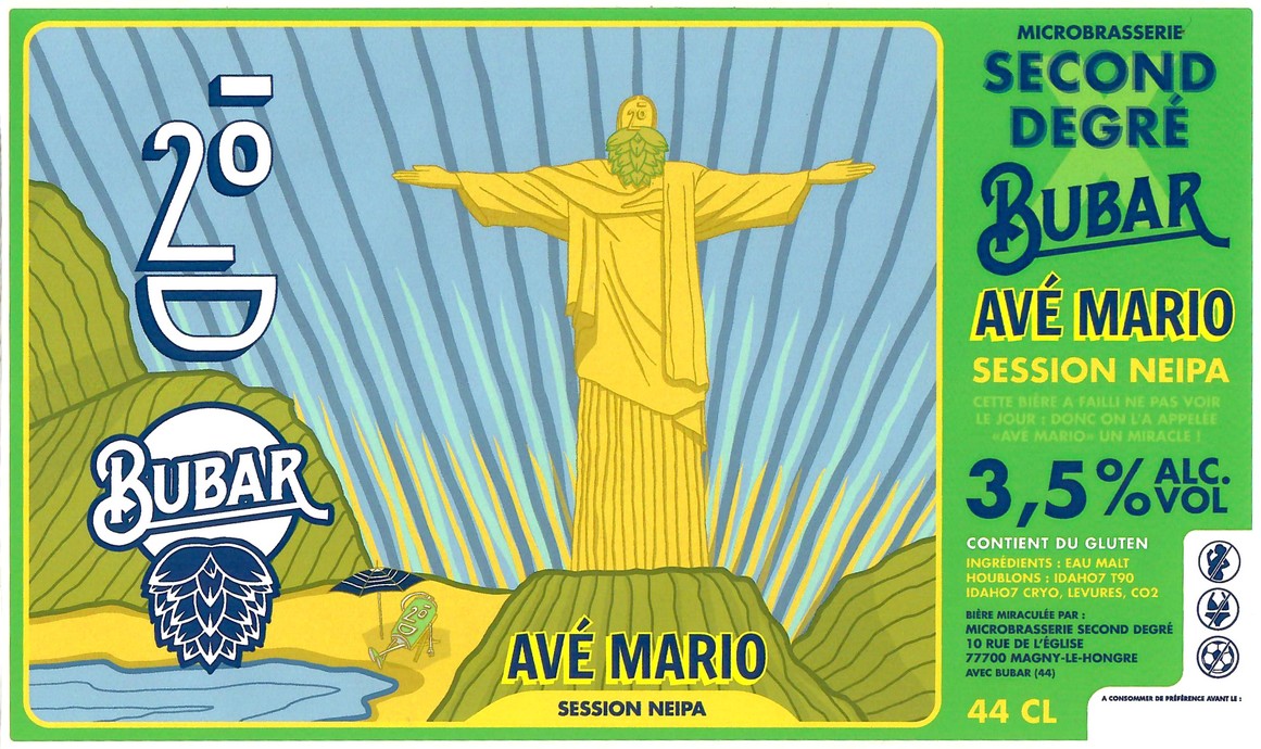 Etiquette BRASSERIE SECOND DEGRE 26