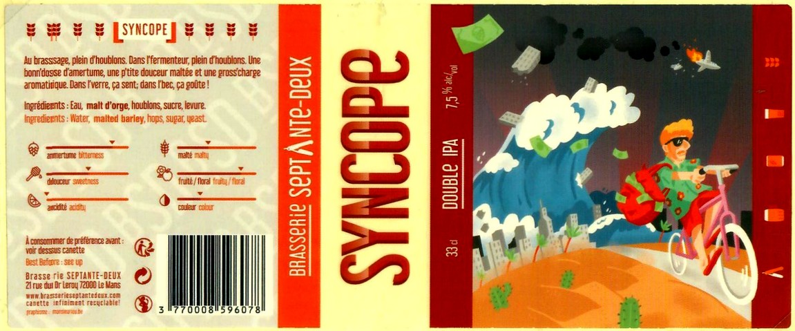 Etiquette BRASSERIE SEPTANTE DEUX 05