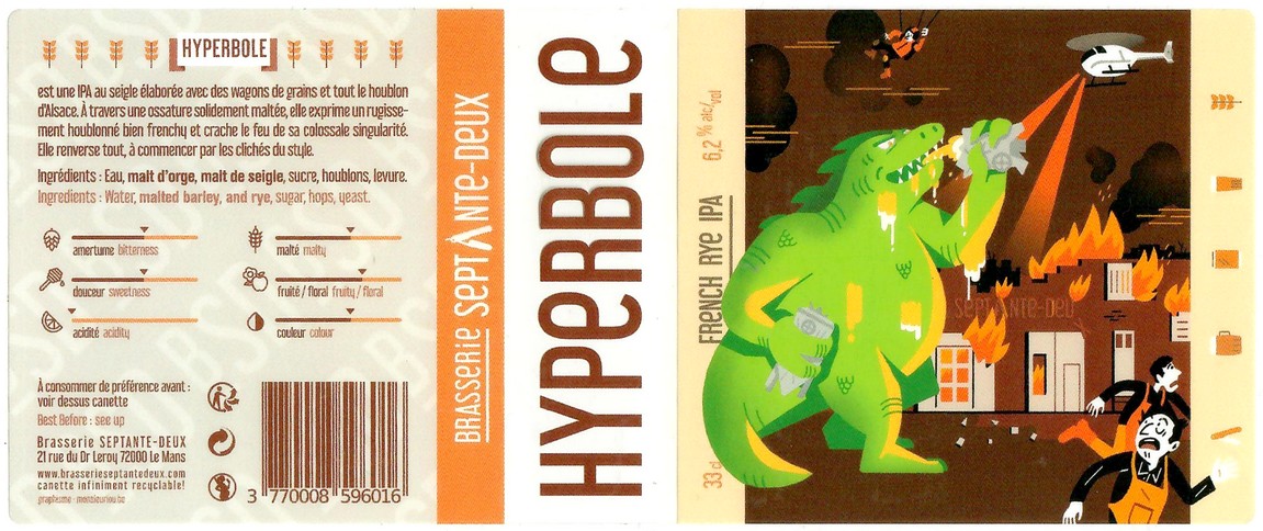 Etiquette BRASSERIE SEPTANTE DEUX 11