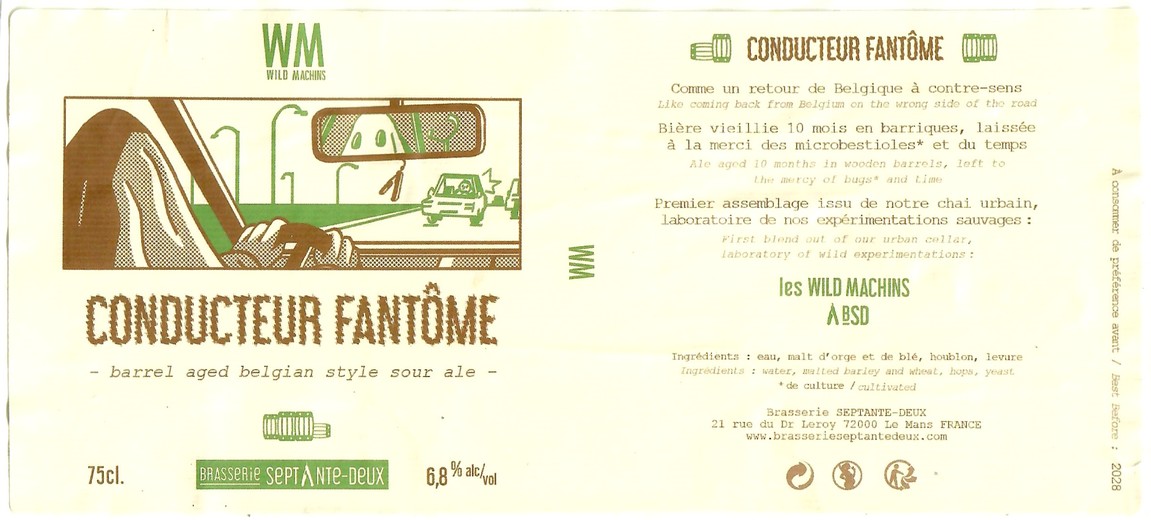 Etiquette BRASSERIE SEPTANTE DEUX 12