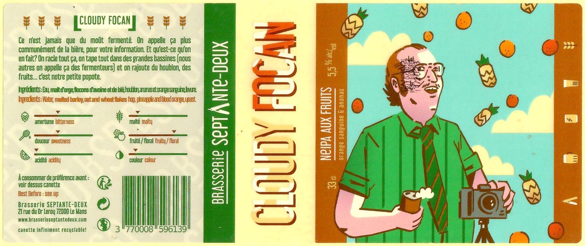 Etiquette BRASSERIE SEPTANTE DEUX 14