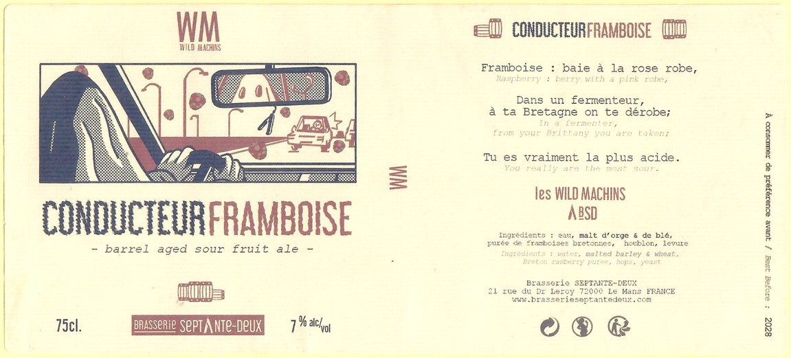 Etiquette BRASSERIE SEPTANTE DEUX 15