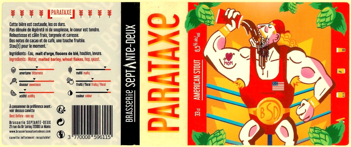 Etiquette BRASSERIE SEPTANTE DEUX 16