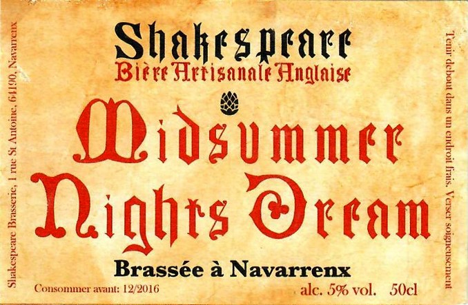 etiquette BRASSERIE SHAKESPEARE 08