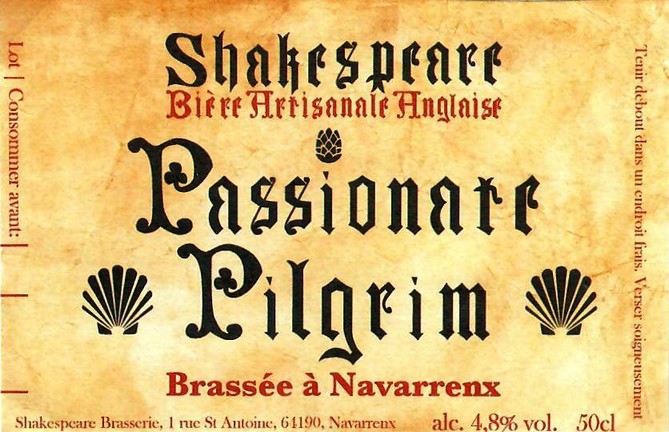 etiquette BRASSERIE SHAKESPEARE 12