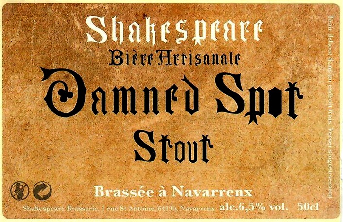 etiquette BRASSERIE SHAKESPEARE 20