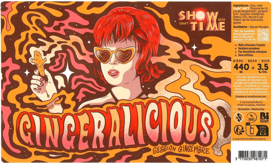 Etiquette BRASSERIE SHOWTIME 08