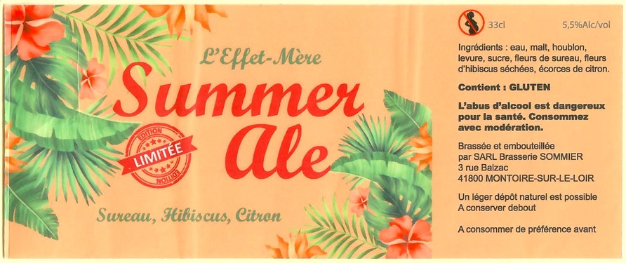 Etiquette BRASSERIE SOMMIER 16