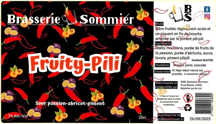 Etiquette BRASSERIE SOMMIER 20