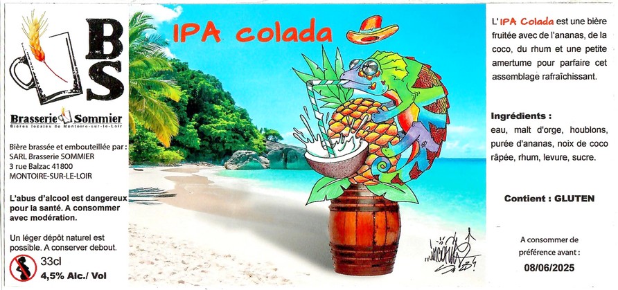 Etiquette BRASSERIE SOMMIER 22