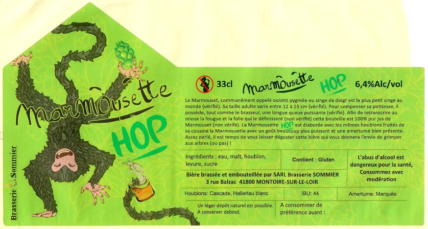 Etiquette BRASSERIE SOMMIER 30