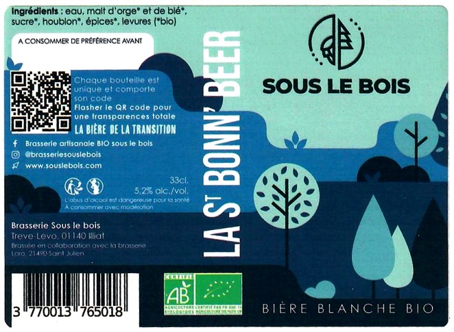 etiquette BRASSERIE SOUS LE BOIS 02