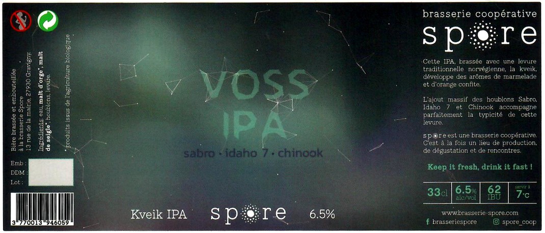 etiquette BRASSERIE SPORE 07