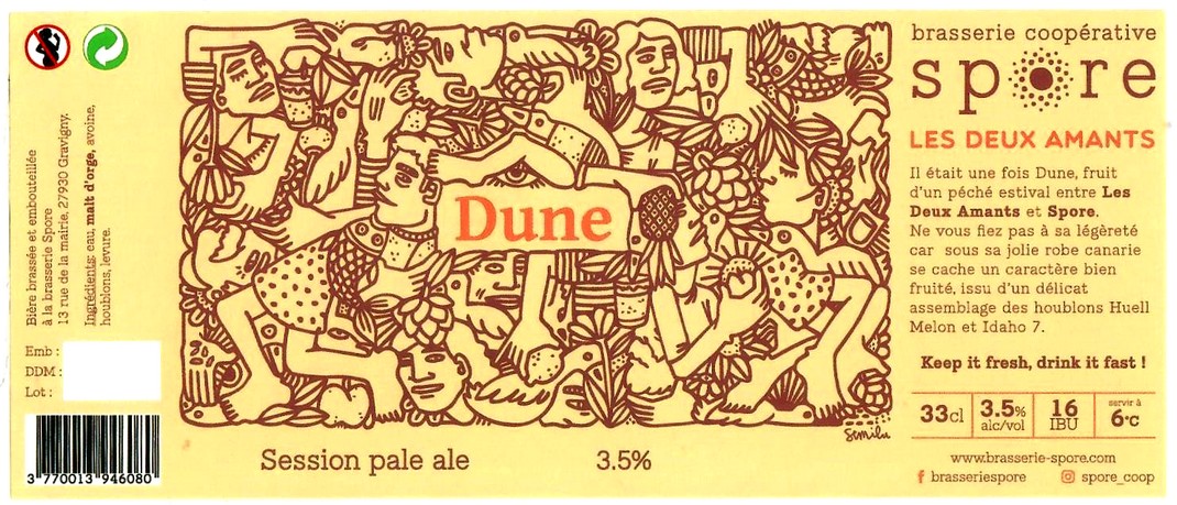etiquette BRASSERIE SPORE 12