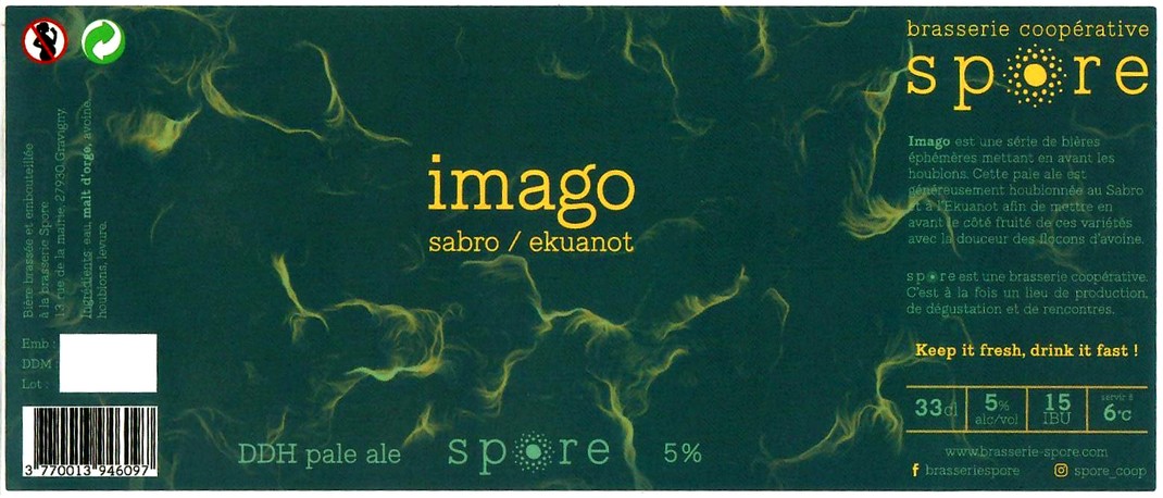 etiquette BRASSERIE SPORE 13
