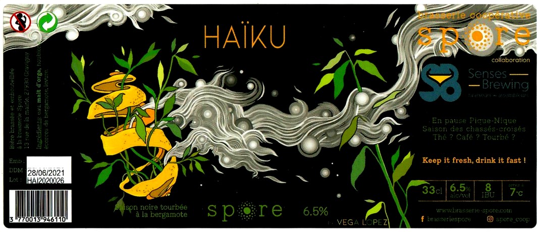 etiquette BRASSERIE SPORE 15