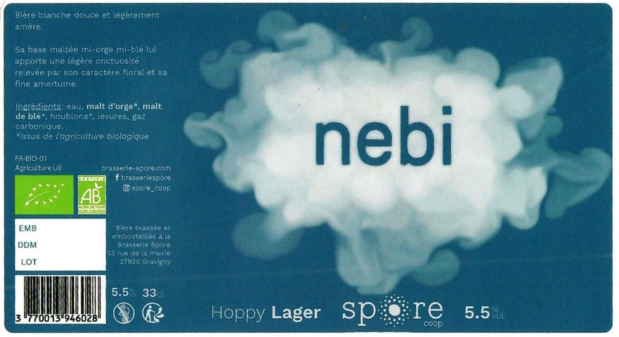 Etiquette BRASSERIE SPORE 20