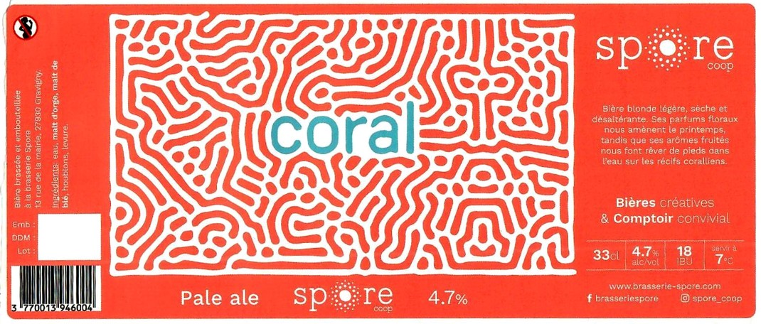 Etiquette BRASSERIE SPORE 22