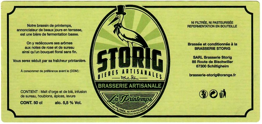 Etiquette BRASSERIE STORIG 07