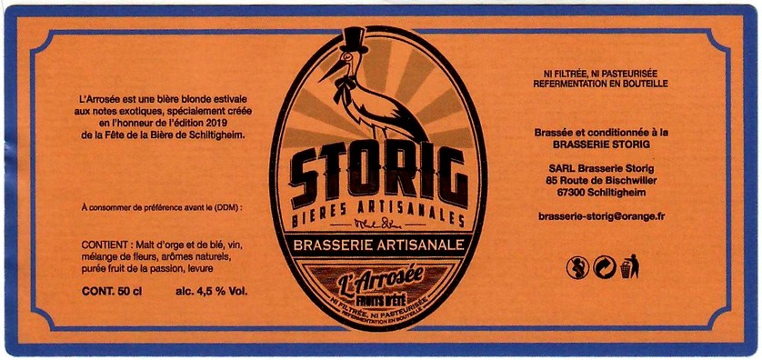 Etiquette BRASSERIE STORIG 08