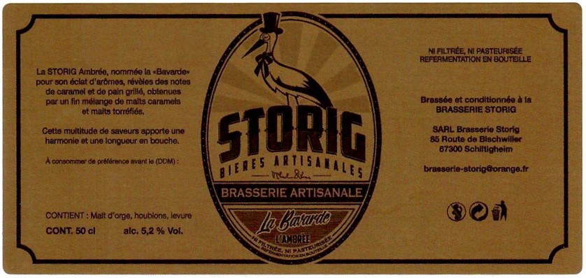 Etiquette BRASSERIE STORIG 10