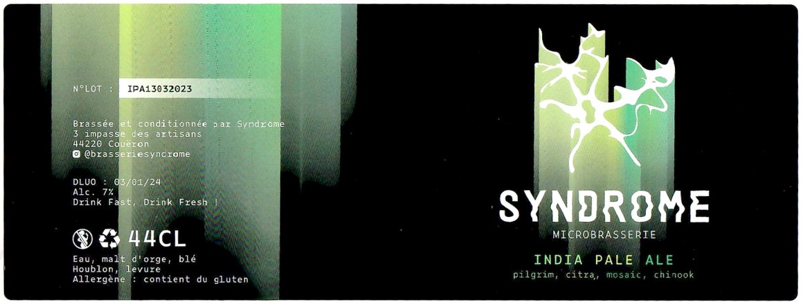 Etiquette BRASSERIE SYNDROME 02