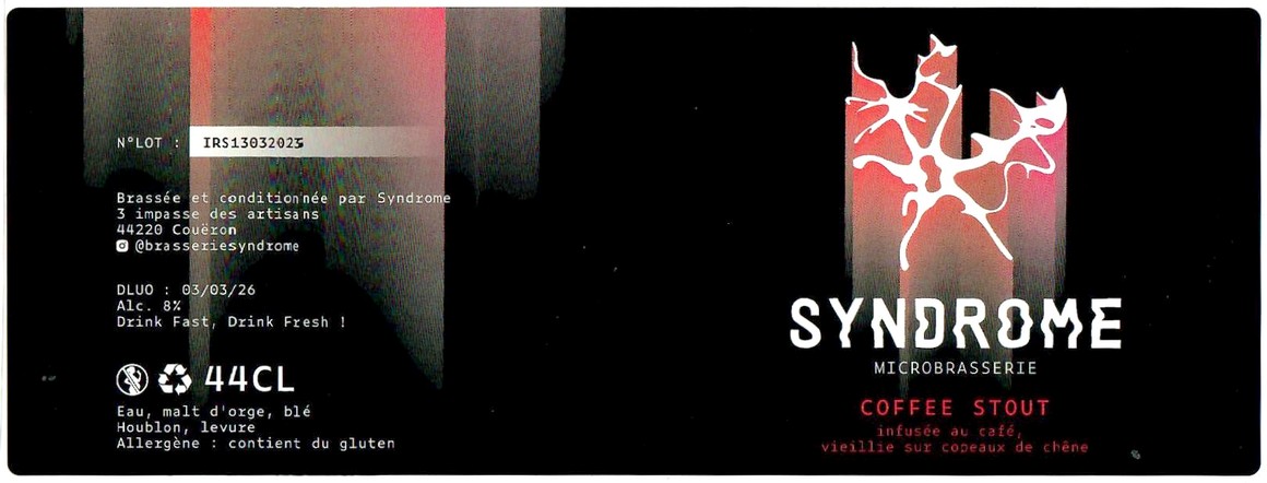 Etiquette BRASSERIE SYNDROME 03