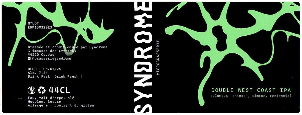 Etiquette BRASSERIE SYNDROME 05