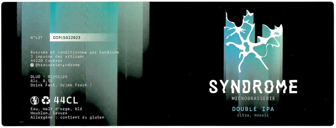 Etiquette BRASSERIE SYNDROME 06