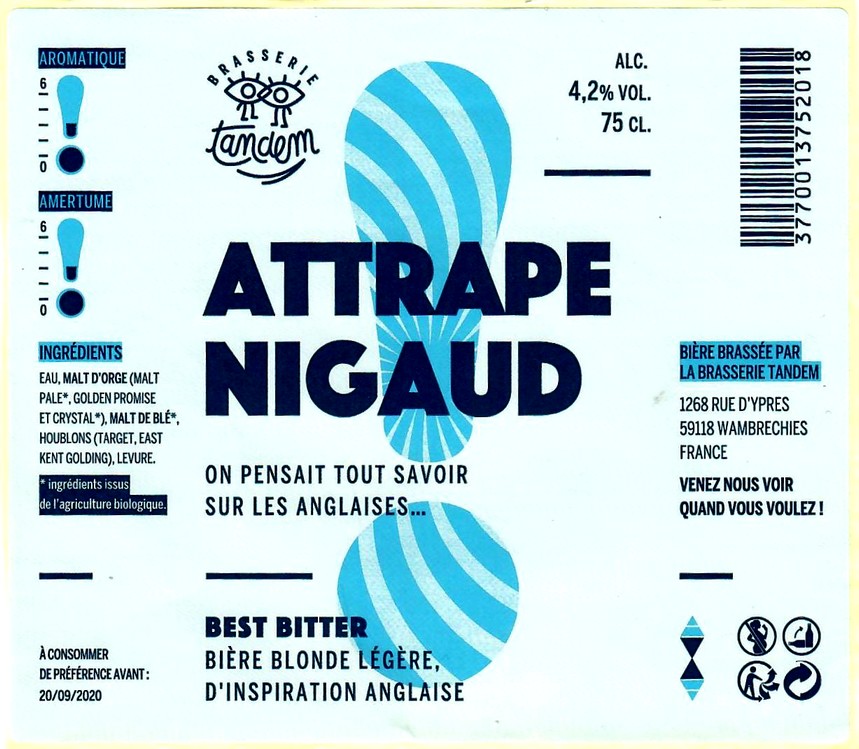 etiquette BRASSERIE TANDEM 01