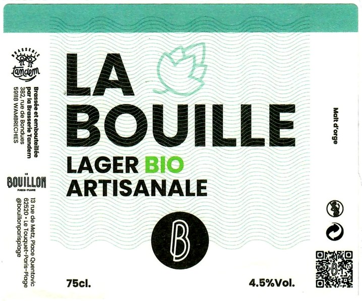 Etiquette BRASSERIE TANDEM 07