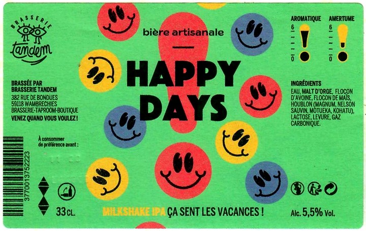 Etiquette BRASSERIE TANDEM 10