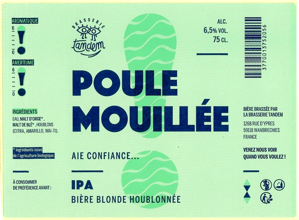 Etiquette BRASSERIE TANDEM 24