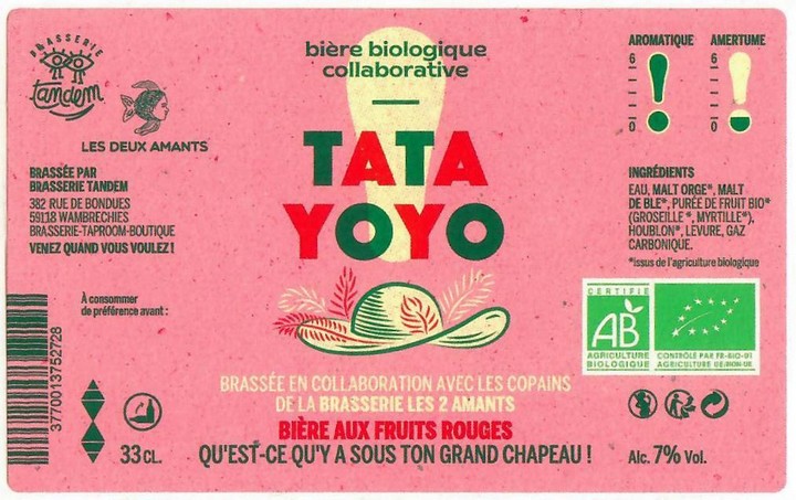 Etiquette BRASSERIE TANDEM 40