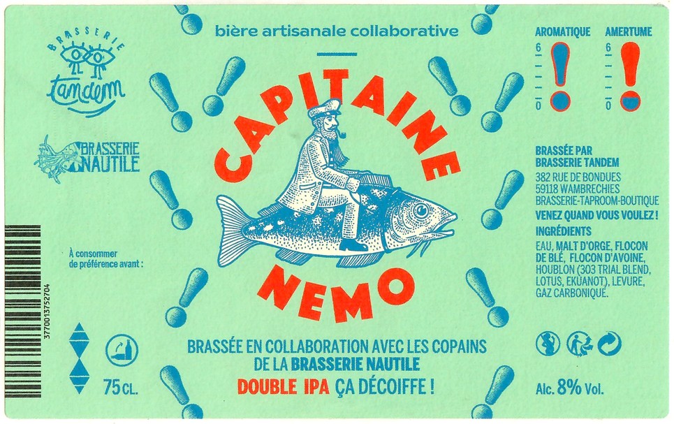 Etiquette BRASSERIE TANDEM 56