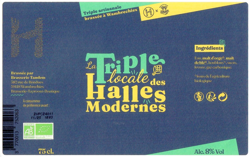 Etiquette BRASSERIE TANDEM 61