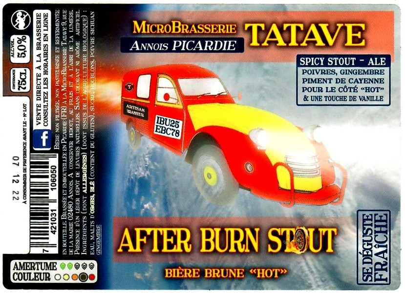 etiquette BRASSERIE TATAVE 01