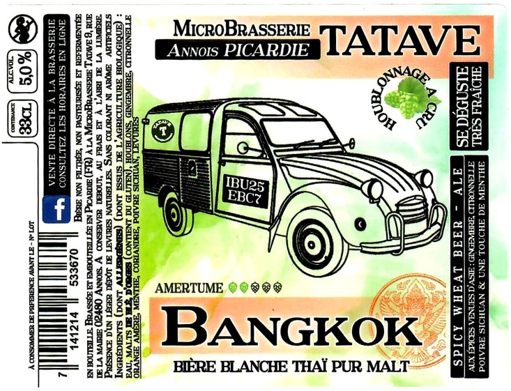 Etiquette BRASSERIE TATAVE 07