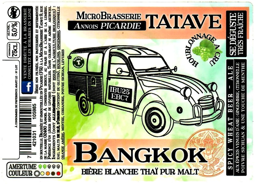 Etiquette BRASSERIE TATAVE 08