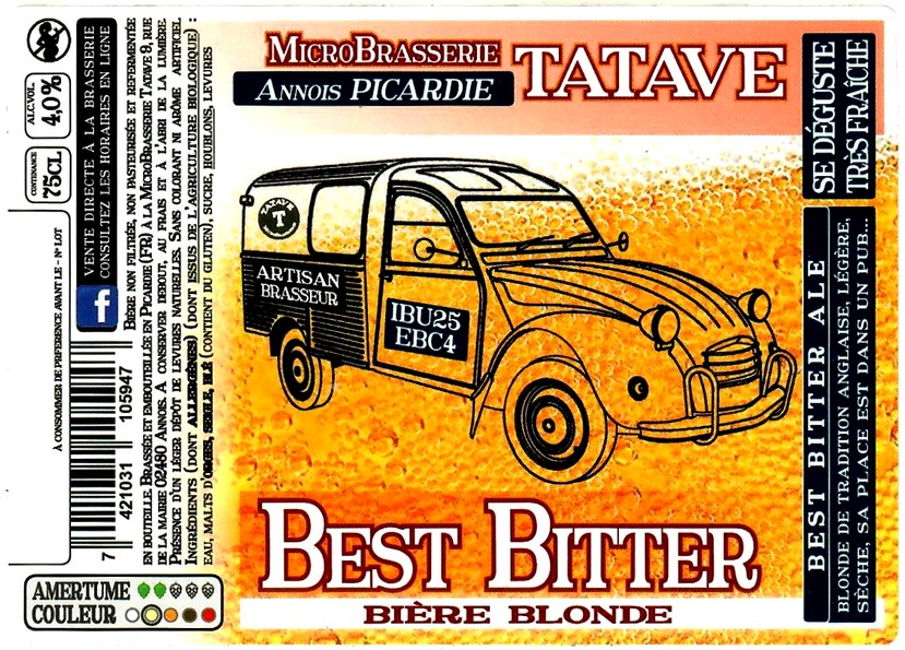 Etiquette BRASSERIE TATAVE 10