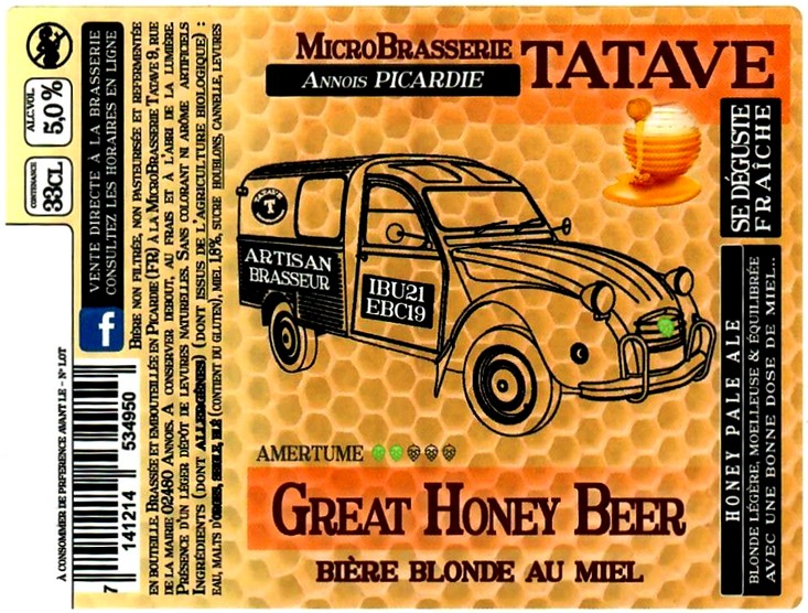 Etiquette BRASSERIE TATAVE 15