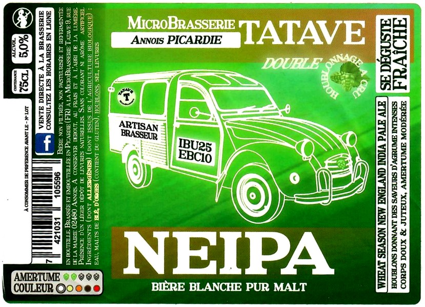 Etiquette BRASSERIE TATAVE 17