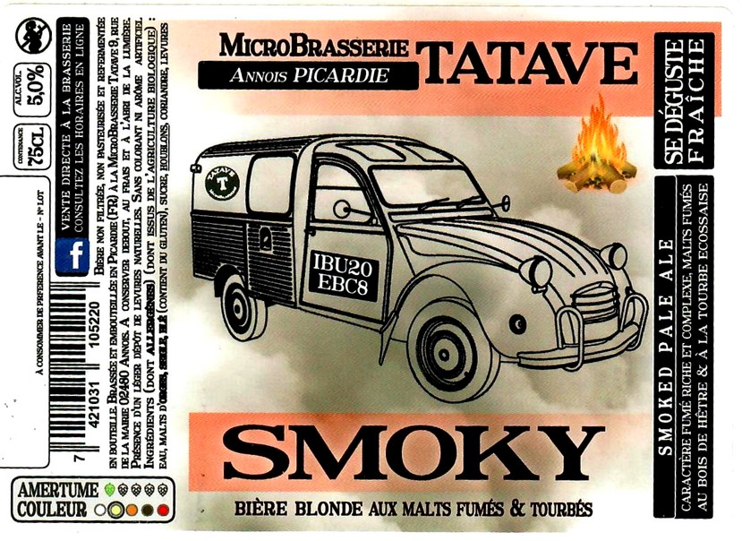 Etiquette BRASSERIE TATAVE 28