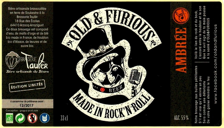 etiquette BRASSERIE TAULER 17