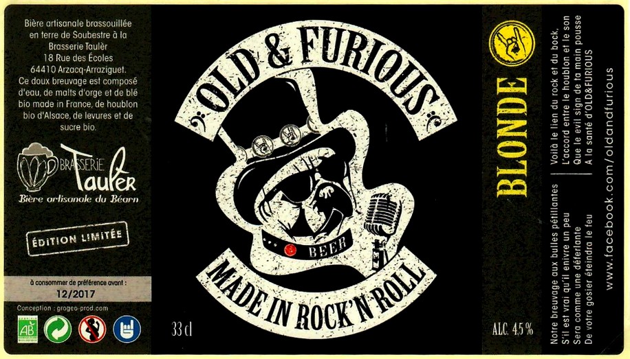 etiquette BRASSERIE TAULER 18