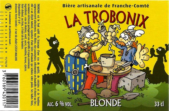 etiquette BRASSERIE TERRA COMTIX 10