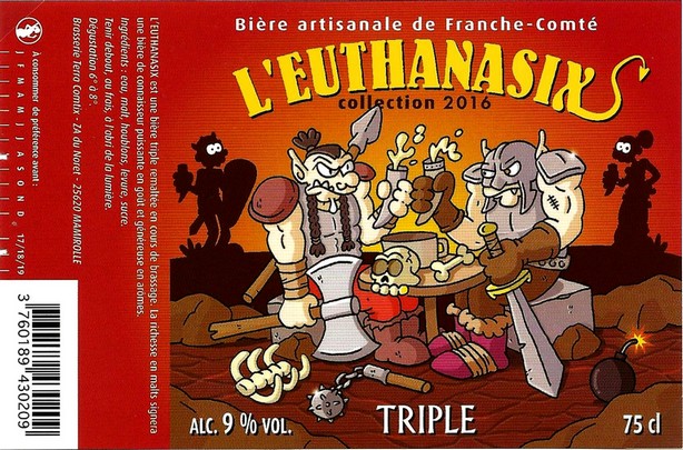 etiquette BRASSERIE TERRA COMTIX 20